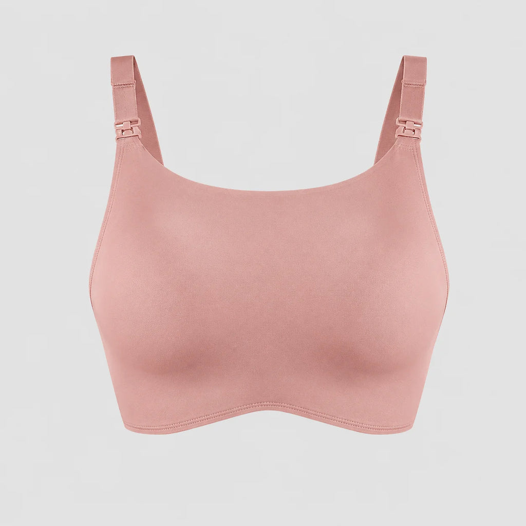 Everlooms MamaClip Seamless Nursing Bra - Blush Pink, 34