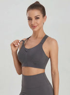 Everlooms PowerZip Lumber-Support Sports Bra