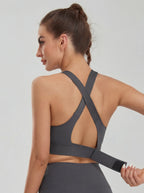 Everlooms PowerZip Lumber-Support Sports Bra