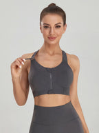 Everlooms PowerZip Lumber-Support Sports Bra