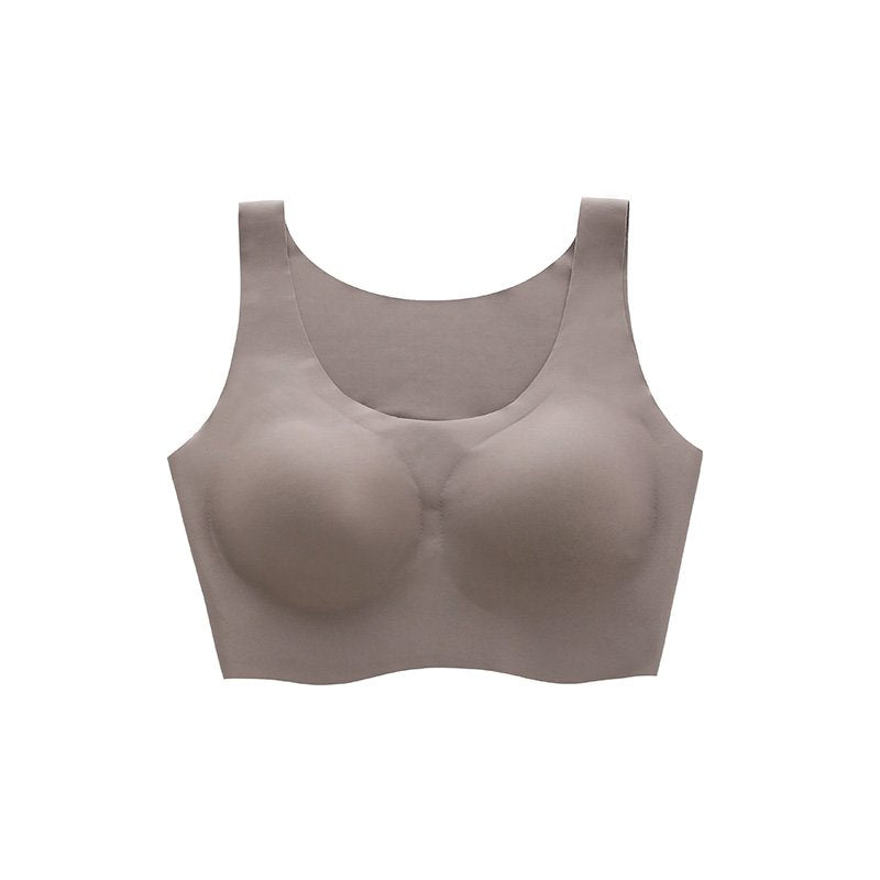 Everlooms MoveEase Seamless Sports Bra - Taupe Gray, S