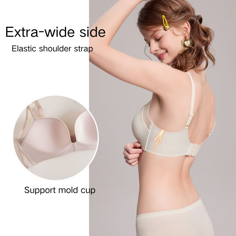V-neck Shape Seamless Bra