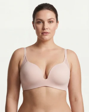 V-neck Shape Seamless Bra
