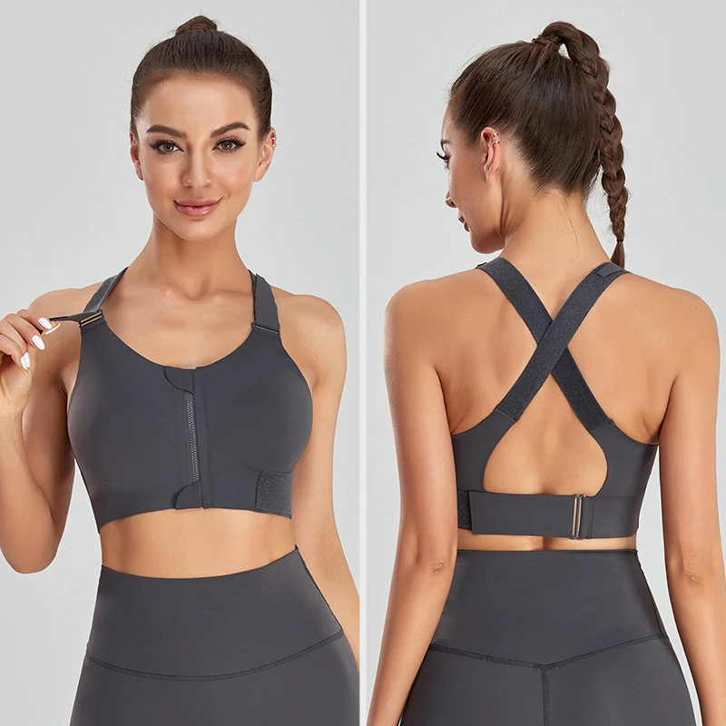 Everlooms PowerZip Lumber-Support Sports Bra